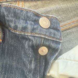 Levi’s 501 CT Women’s Jeans W24 L32 Medium Wash Button Fly Tapered Denim